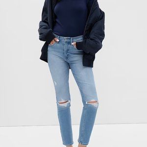 Light Blue Distressed Women Jeans